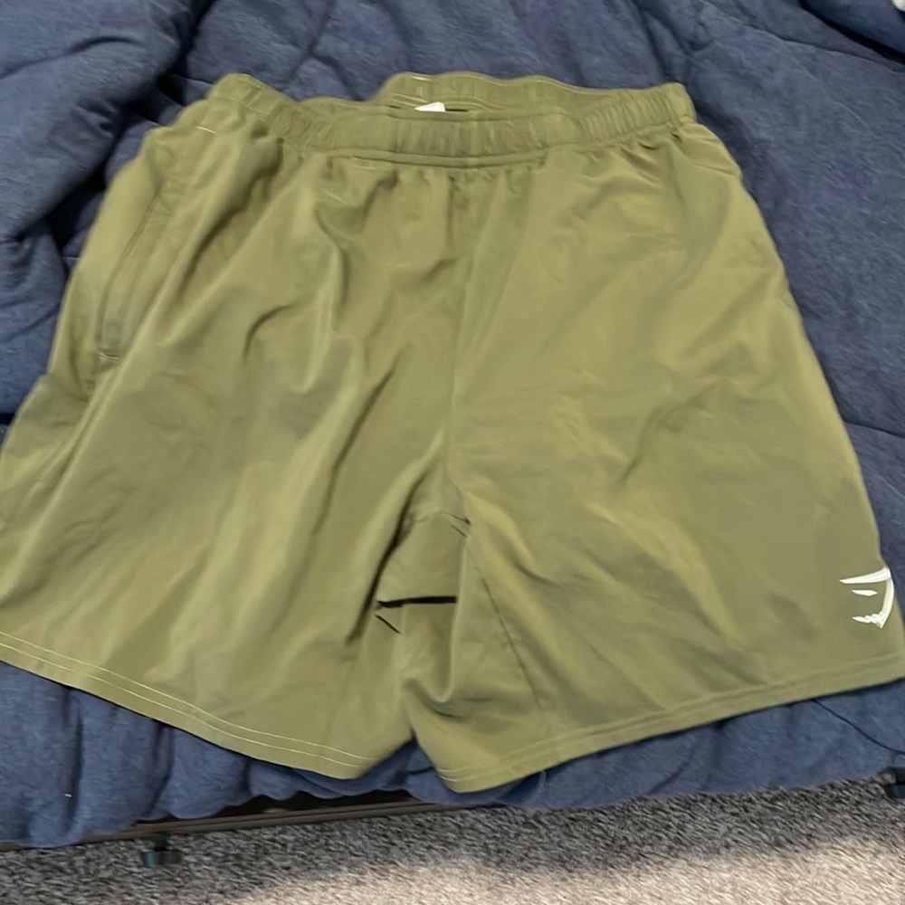 Green Gymshark shorts